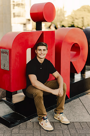 Senior portrait at Rip City