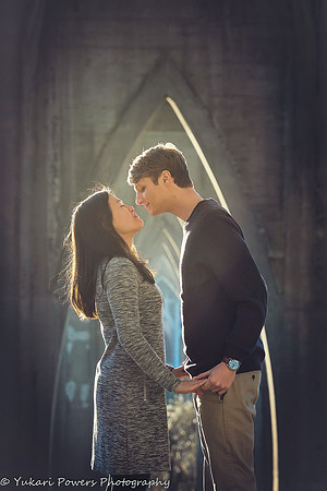 Engagement Session at Cathedral Park in Portland OR