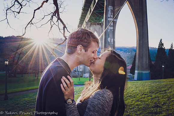 Engagement Session at Cathedral Park in Portland OR