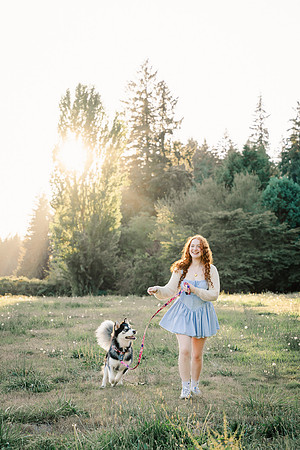 Senior Photoshoot with dog